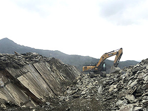 natural slate stone quarry